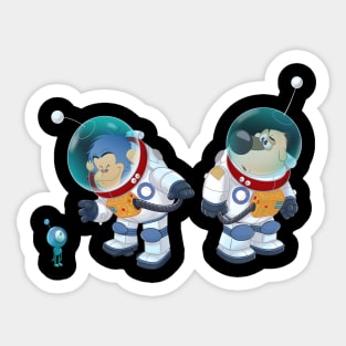 my little gang in space only Sticker